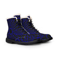Cypher Sage - Circuitboard — Fur-Lined Leather Boots (Limited Edition Erika Azul)