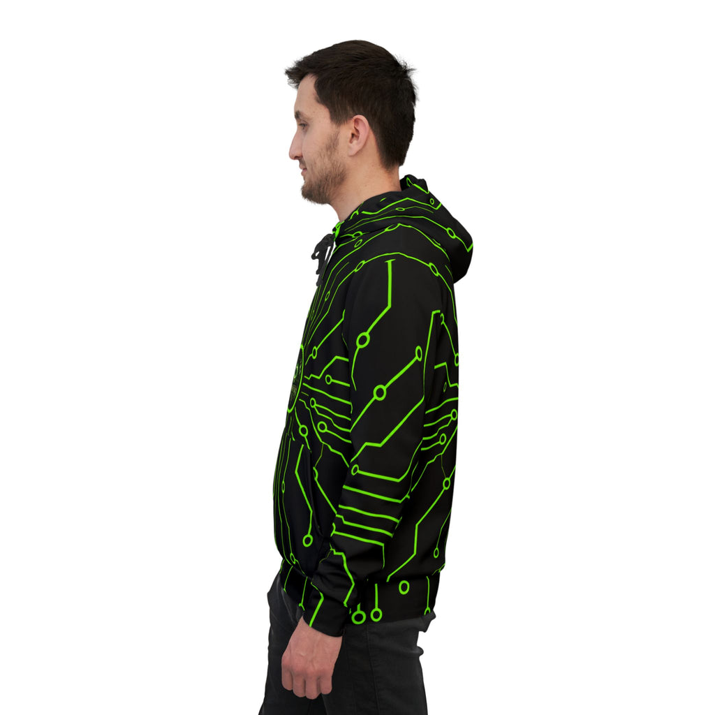 Cypher Sage - Circuitboard — All-Over Print Athletic Hoodie