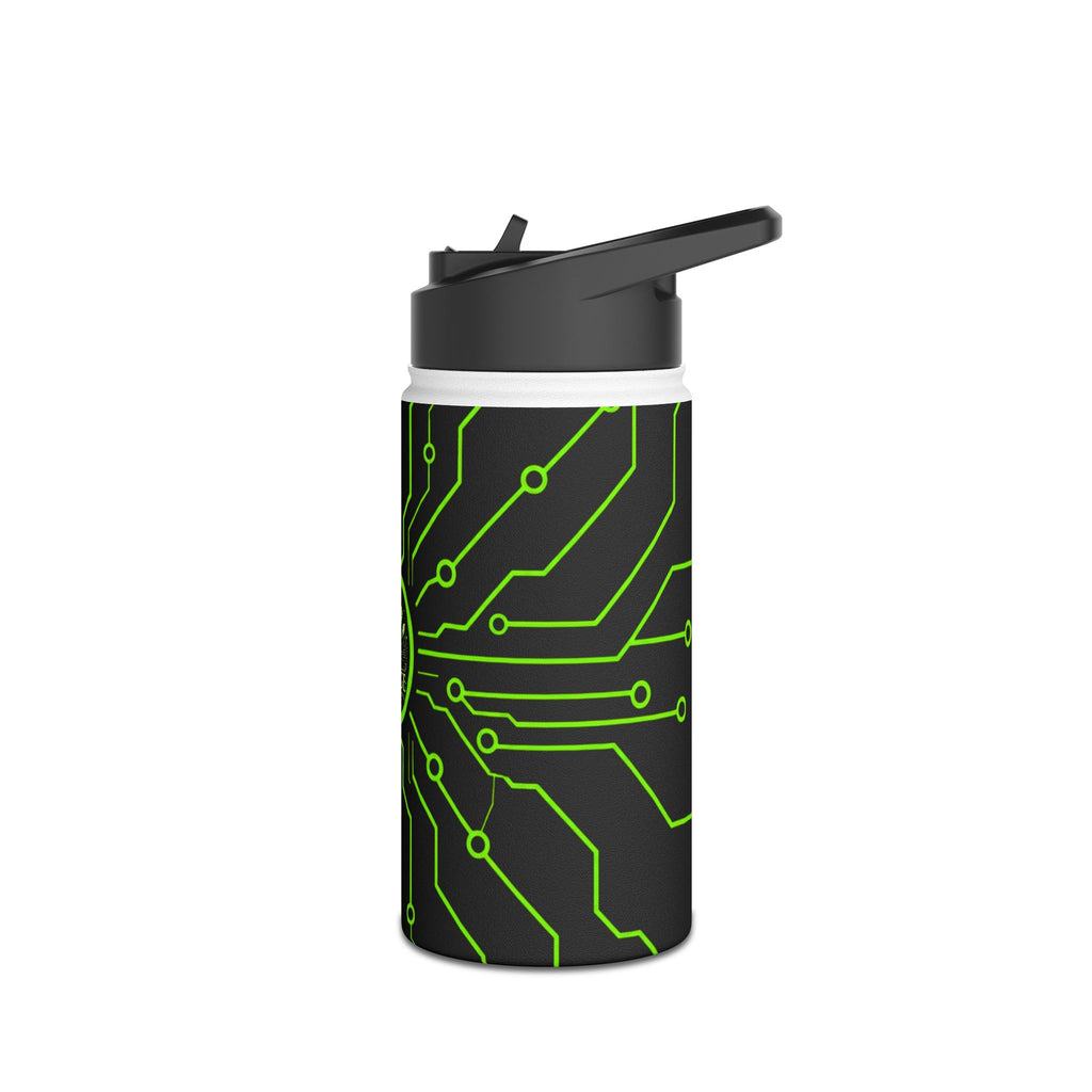 Cypher Sage - Circuitboard — Stainless Steel Water Bottle //for: Emotional Support