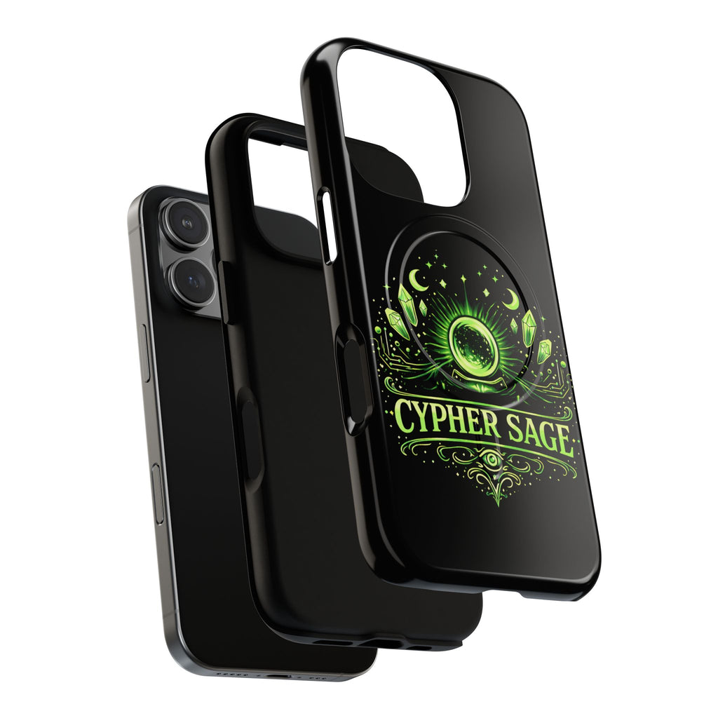 Cyberpunk Phone Case — "CYPHER SAGE" Tough Magnetic iPhone Case