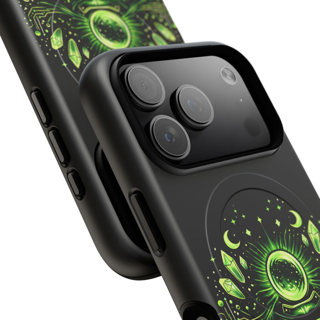 Cyberpunk Phone Case — "CYPHER SAGE" Tough Magnetic iPhone Case
