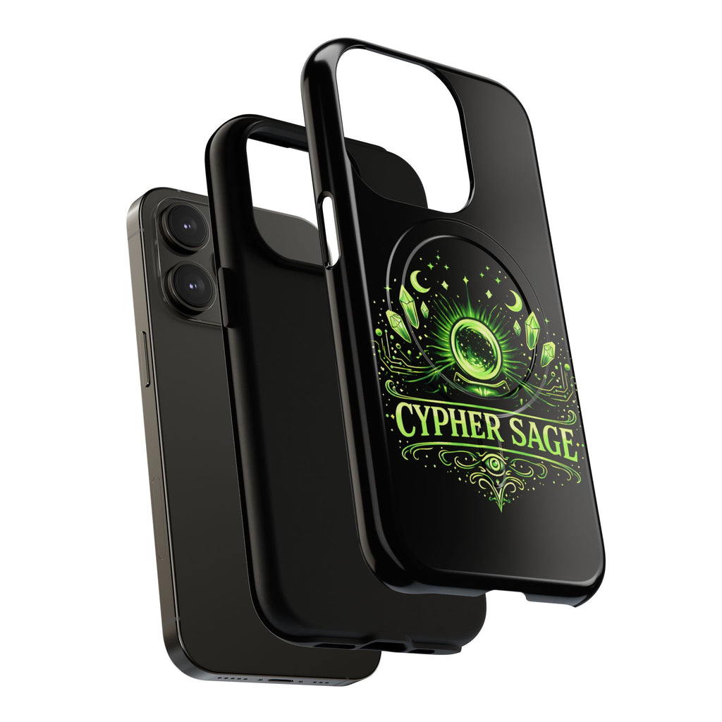 Cyberpunk Phone Case — "CYPHER SAGE" Tough Magnetic iPhone Case