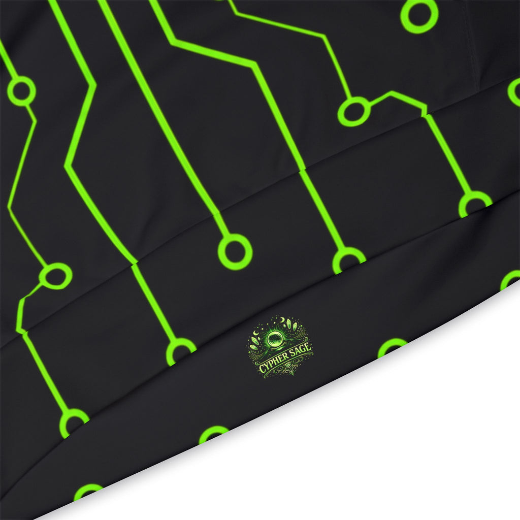 Cypher Sage - Circuitboard — All-Over Print Athletic Hoodie
