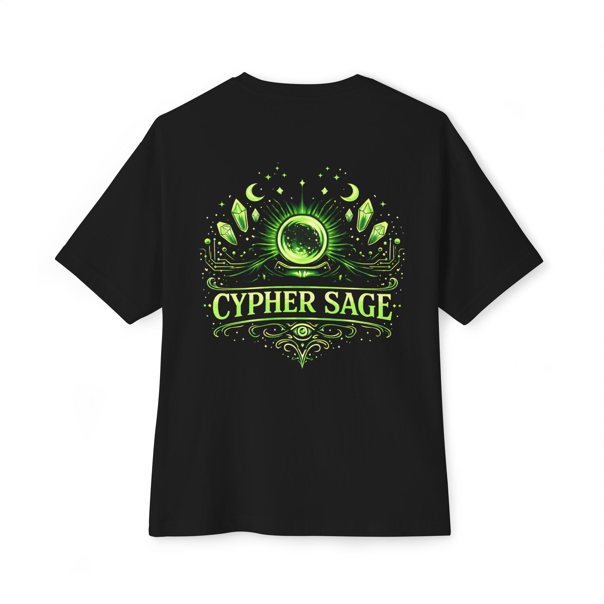 Cypher Sage graphic tee | Mystic oracle neon design