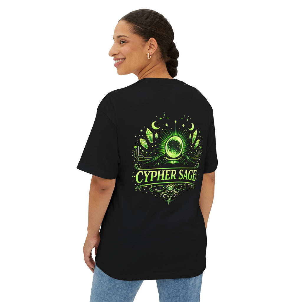 Cypher Sage graphic tee | Mystic oracle neon design