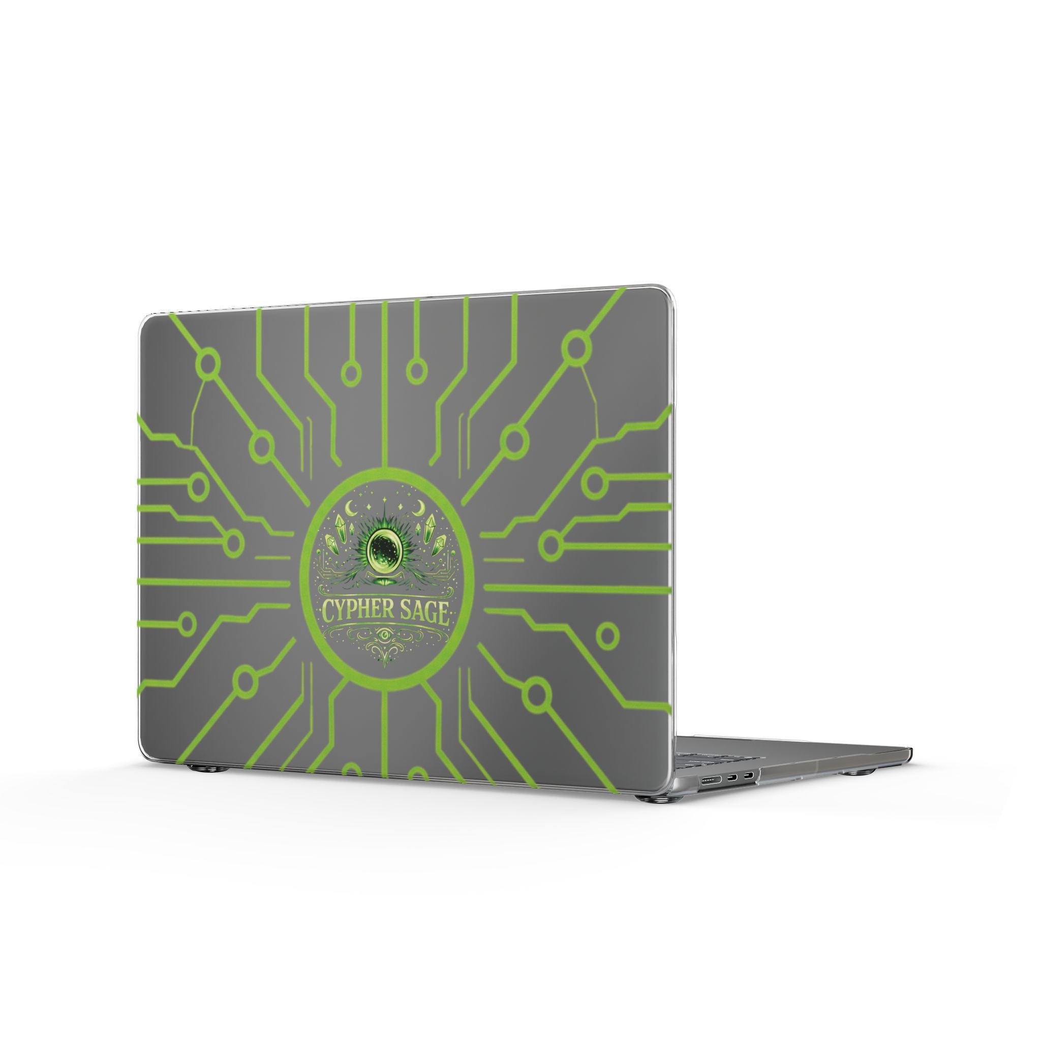 Cypher Sage - Circuitboard —  Clear MacBook Case