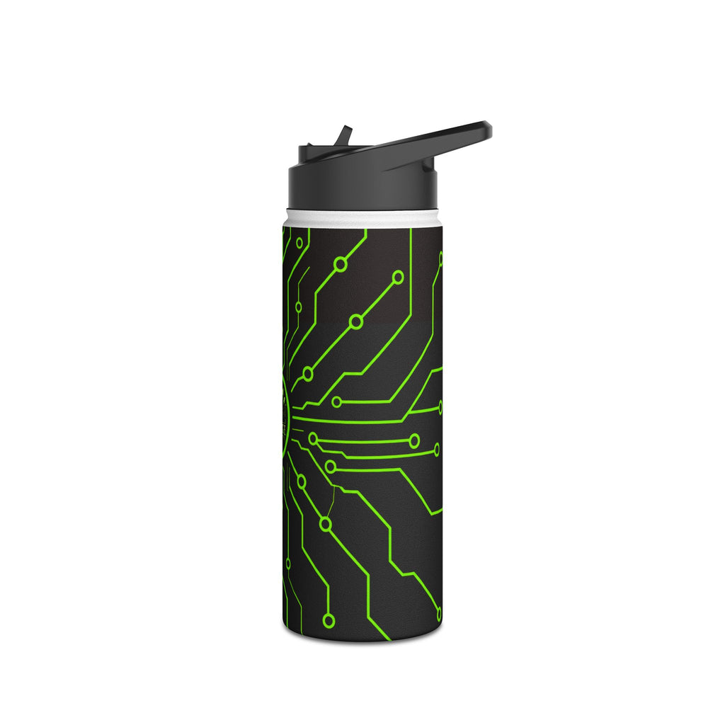 Cypher Sage - Circuitboard — Stainless Steel Water Bottle //for: Emotional Support