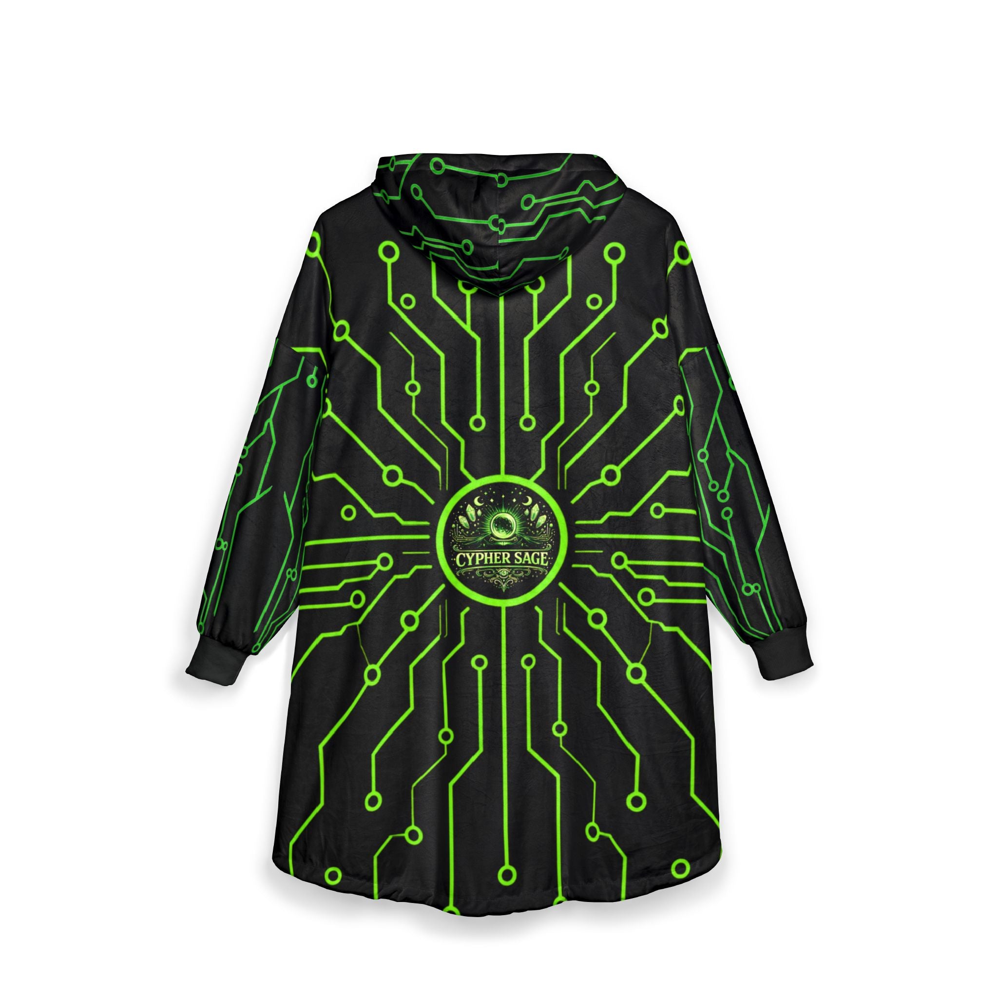 Cypher Sage - Circuitboard — Hooded Blanket