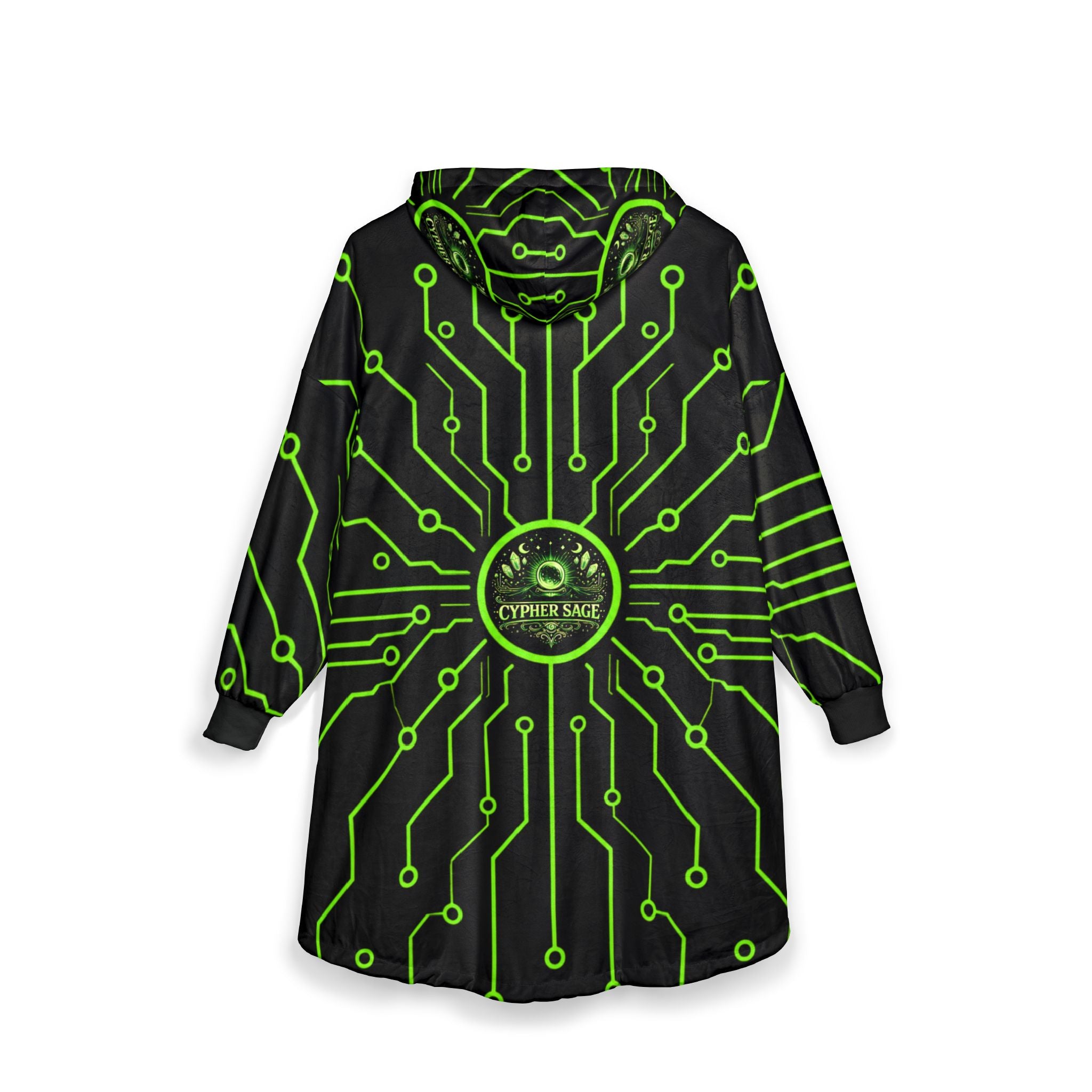 Cypher Sage - Circuitboard — Hooded Blanket