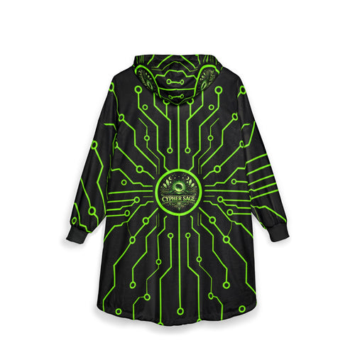 Cypher Sage - Circuitboard — Hooded Blanket