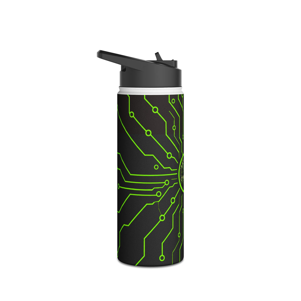 Cypher Sage - Circuitboard — Stainless Steel Water Bottle //for: Emotional Support