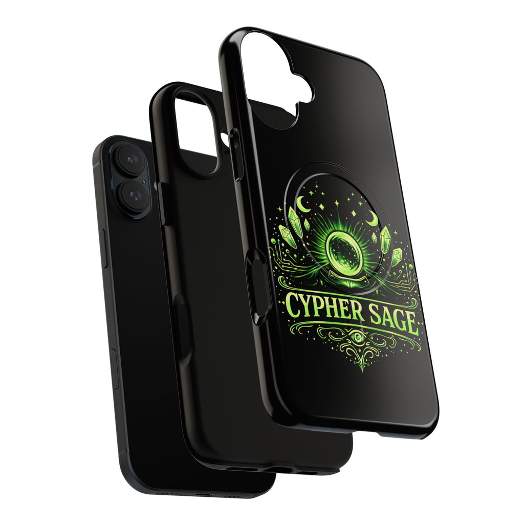 Cyberpunk Phone Case — "CYPHER SAGE" Tough Magnetic iPhone Case