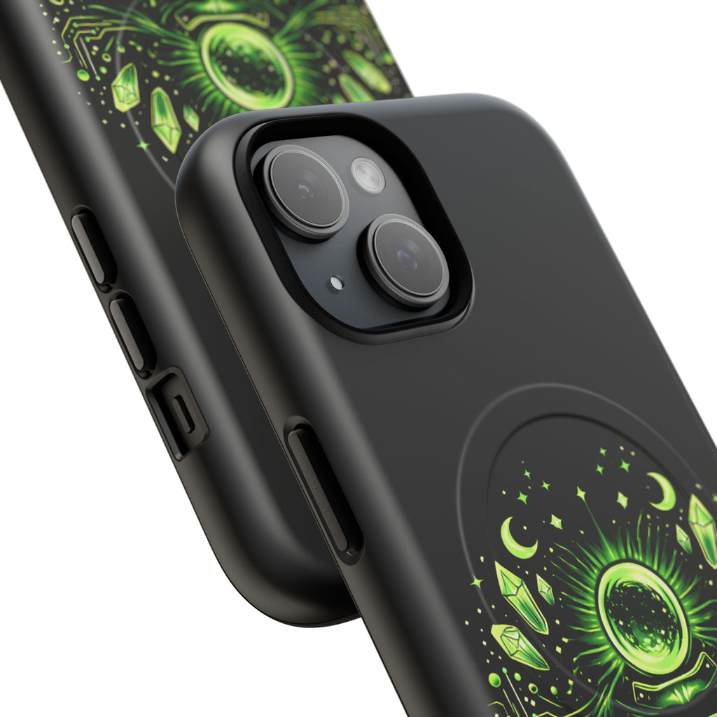 Cyberpunk Phone Case — "CYPHER SAGE" Tough Magnetic iPhone Case