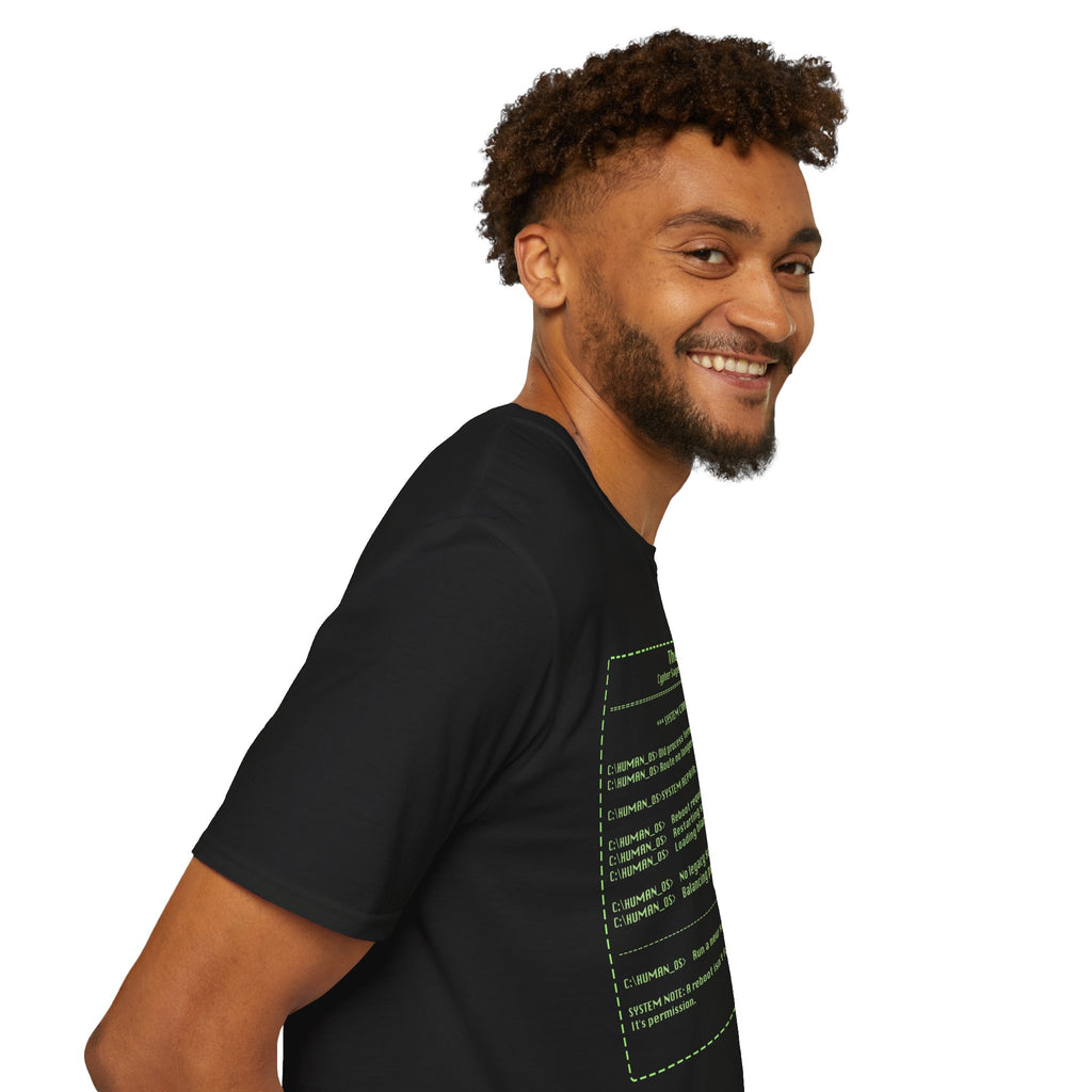 The Fool DOS T-Shirt — Retro Tarot Card Graphic Tee