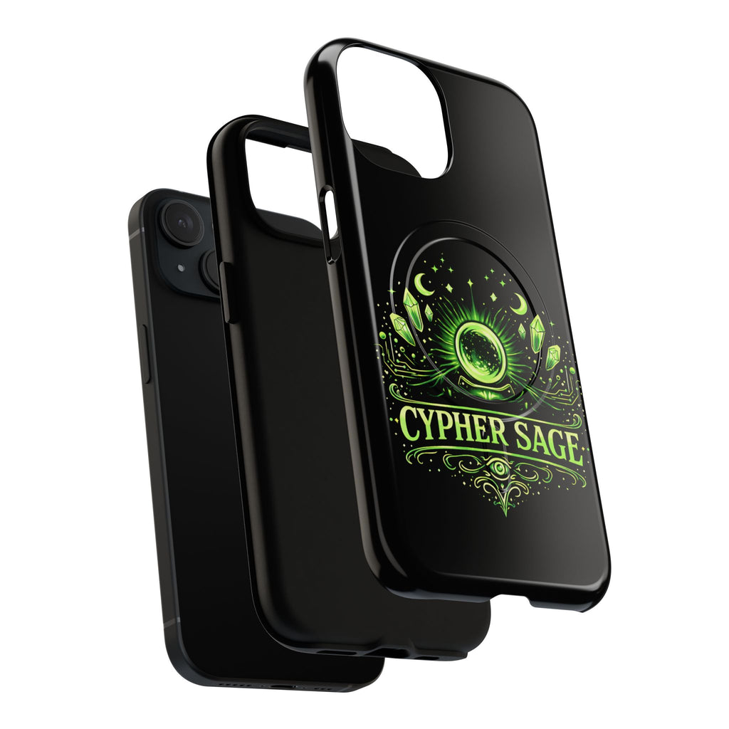 Cyberpunk Phone Case — "CYPHER SAGE" Tough Magnetic iPhone Case