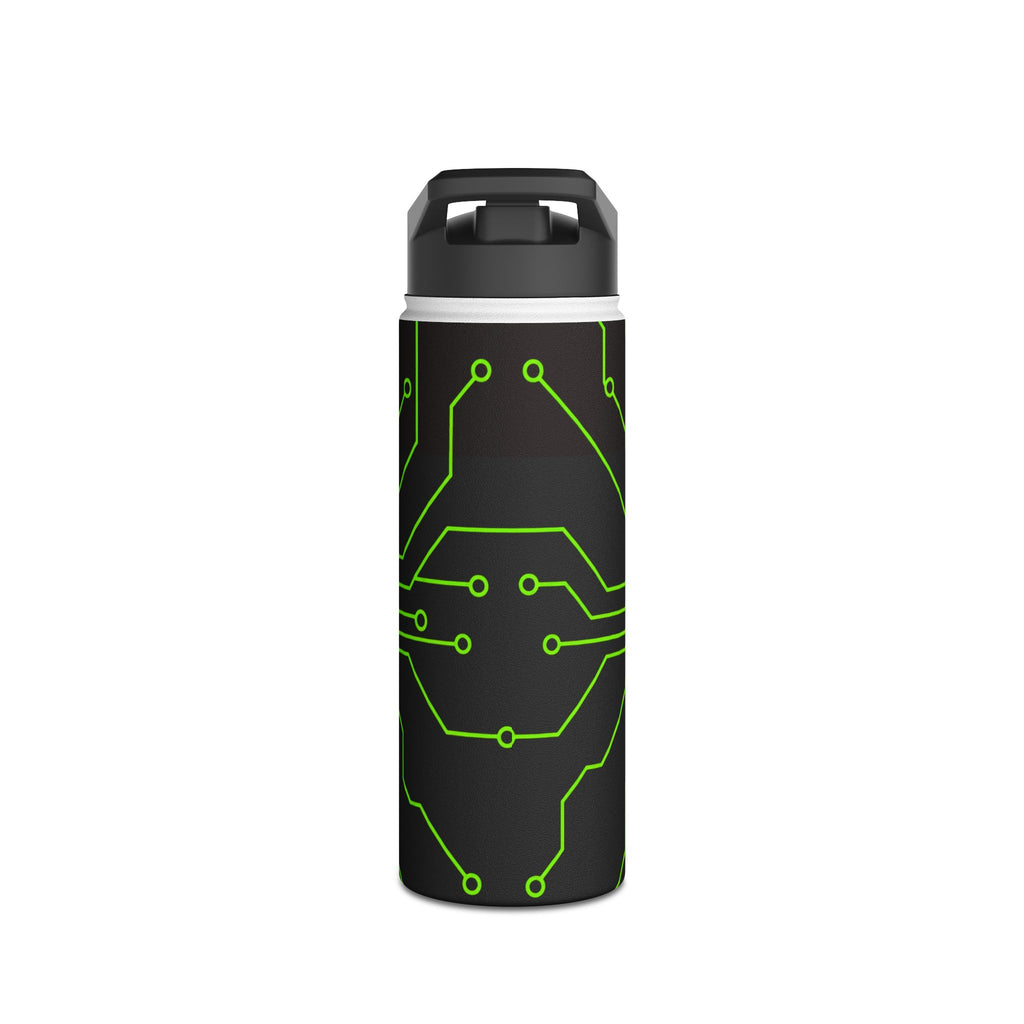 Cypher Sage - Circuitboard — Stainless Steel Water Bottle //for: Emotional Support