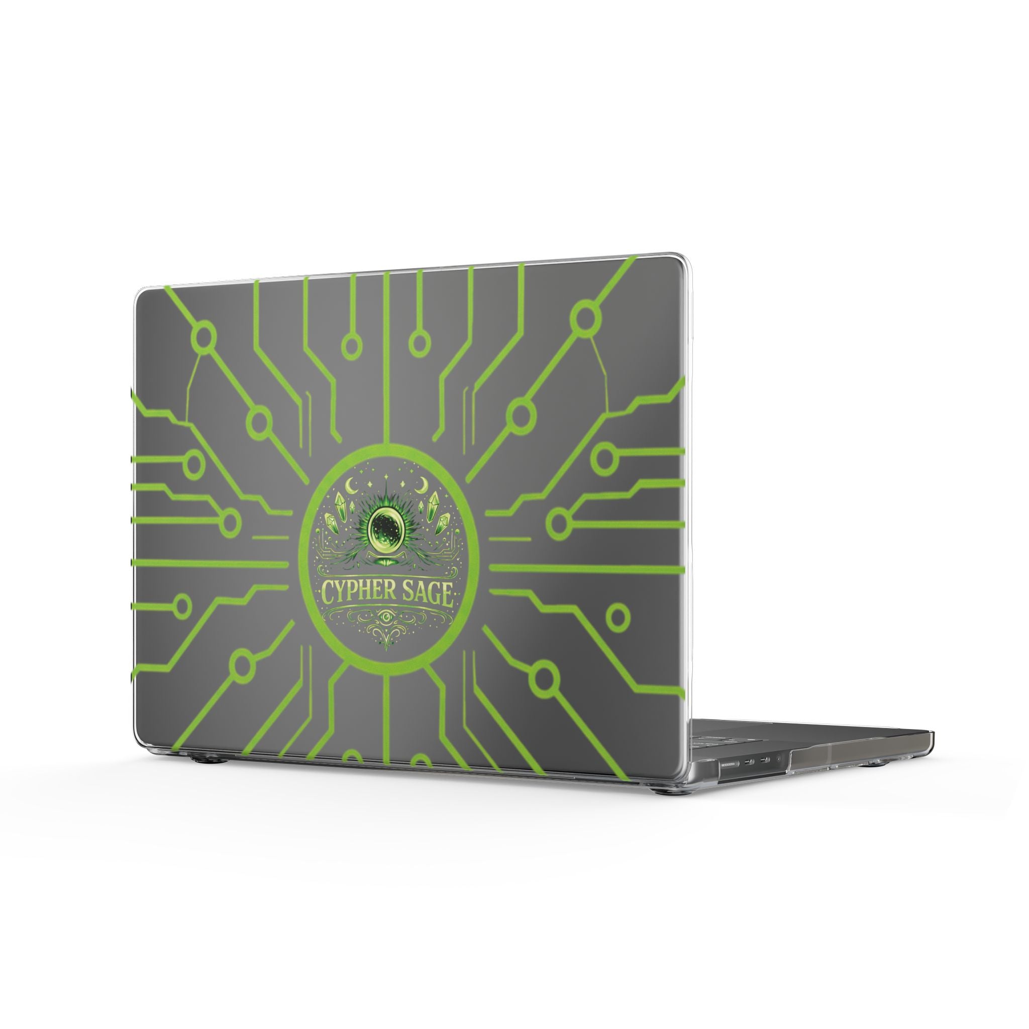 Cypher Sage - Circuitboard —  Clear MacBook Case