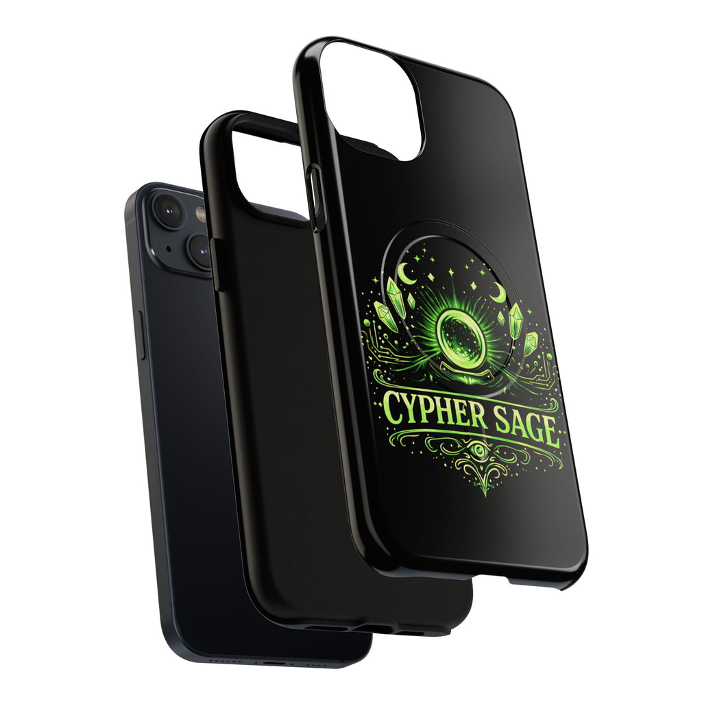 Cyberpunk Phone Case — "CYPHER SAGE" Tough Magnetic iPhone Case