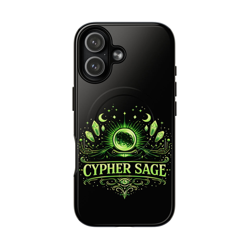 Cyberpunk Phone Case — "CYPHER SAGE" Tough Magnetic iPhone Case