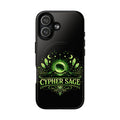 Cyberpunk Phone Case — "CYPHER SAGE" Tough Magnetic iPhone Case