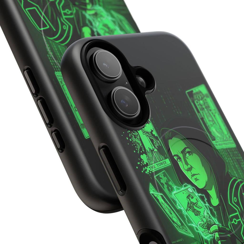 Cyberpunk Phone Case — "CYPHER SAGE" Tough Magnetic iPhone Case