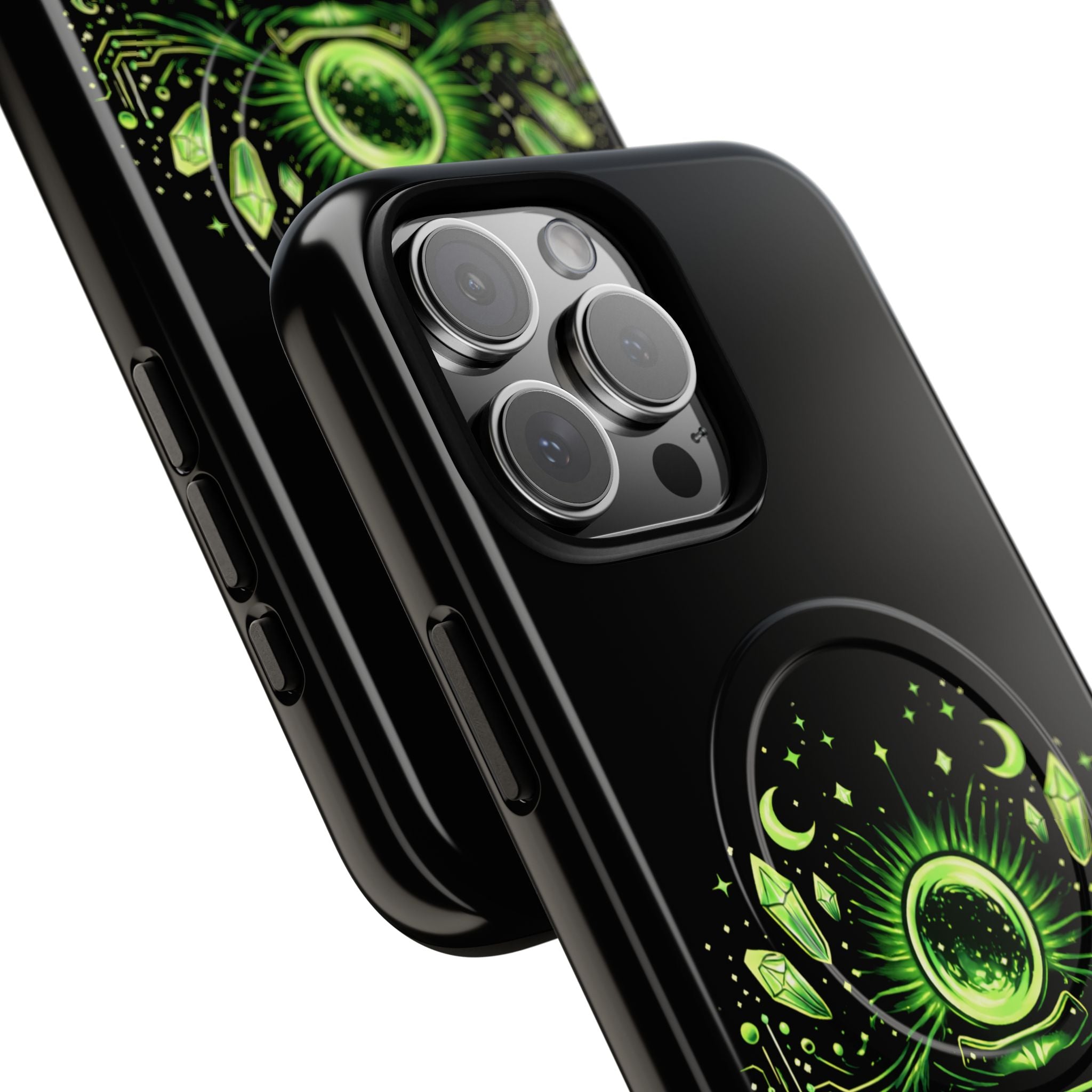 Cyberpunk Phone Case — "CYPHER SAGE" Tough Magnetic iPhone Case
