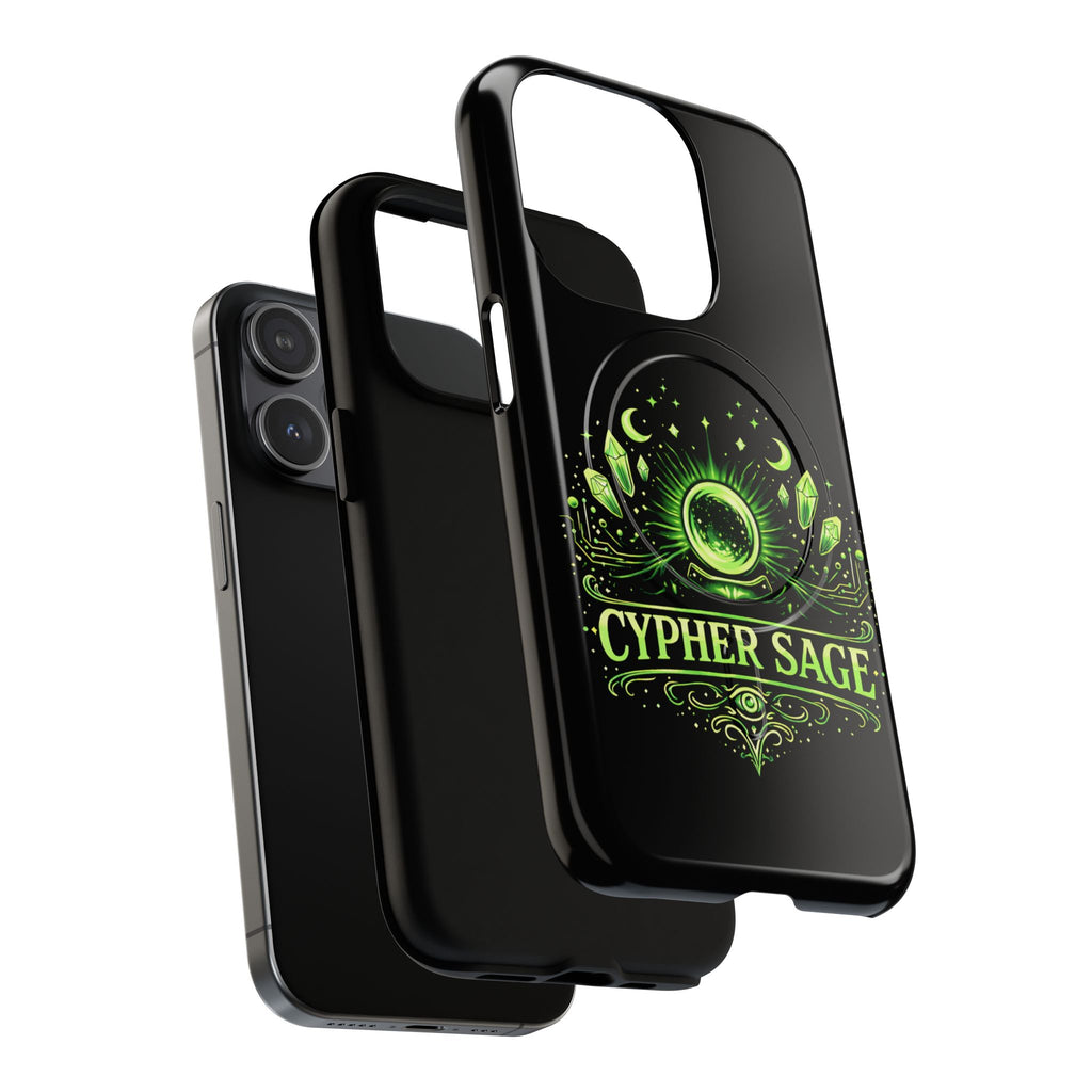 Cyberpunk Phone Case — "CYPHER SAGE" Tough Magnetic iPhone Case