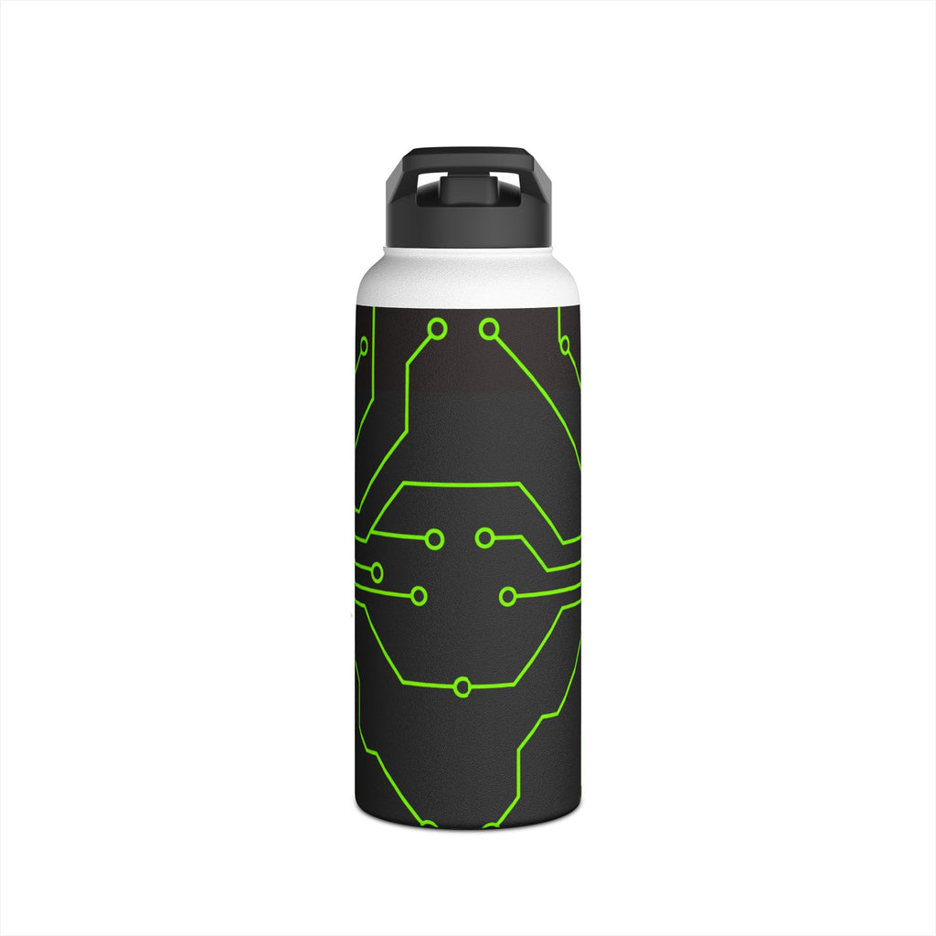 Cypher Sage - Circuitboard — Stainless Steel Water Bottle //for: Emotional Support